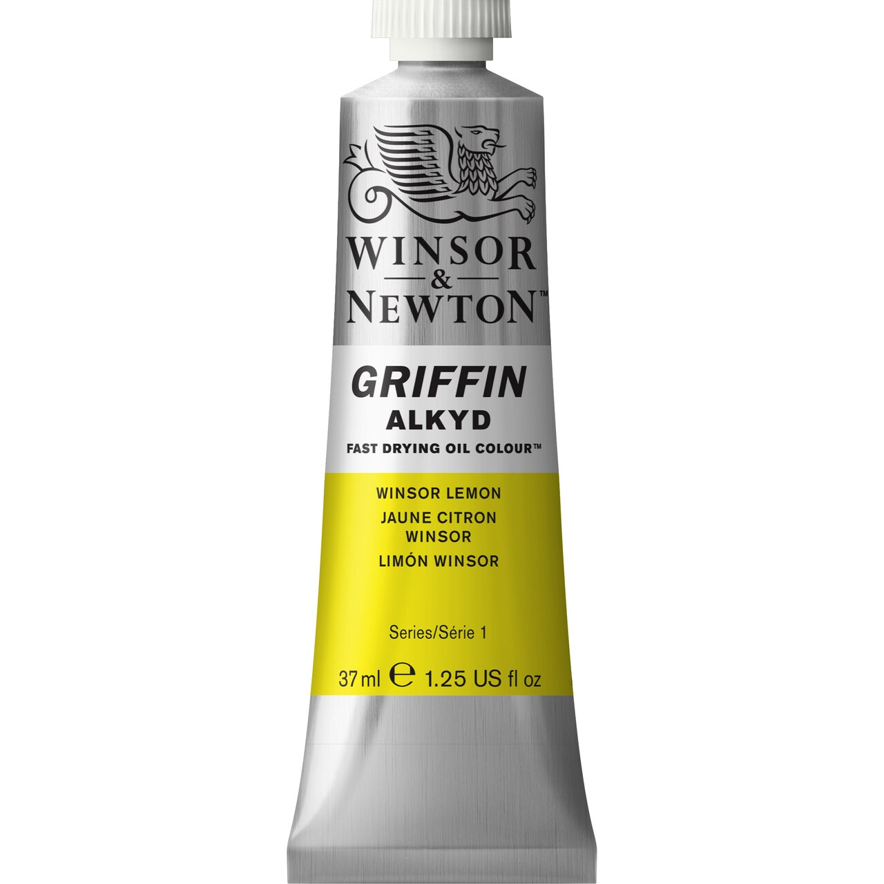 Winsor &#x26; Newton Griffin Alkyd Fast-Drying Oil Paint, 37Ml, Winsor Lemon